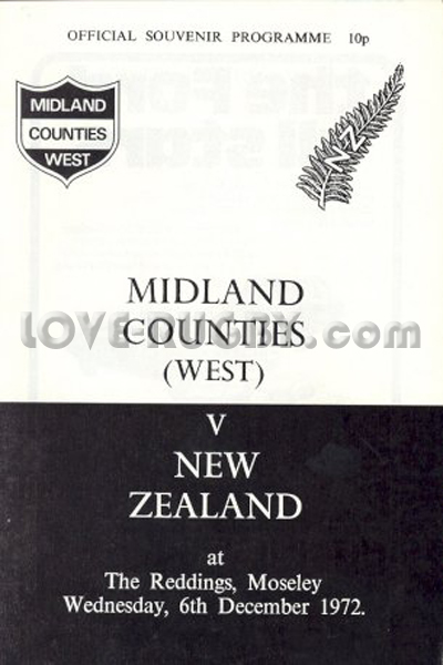 Midland Counties West New Zealand 1972 memorabilia